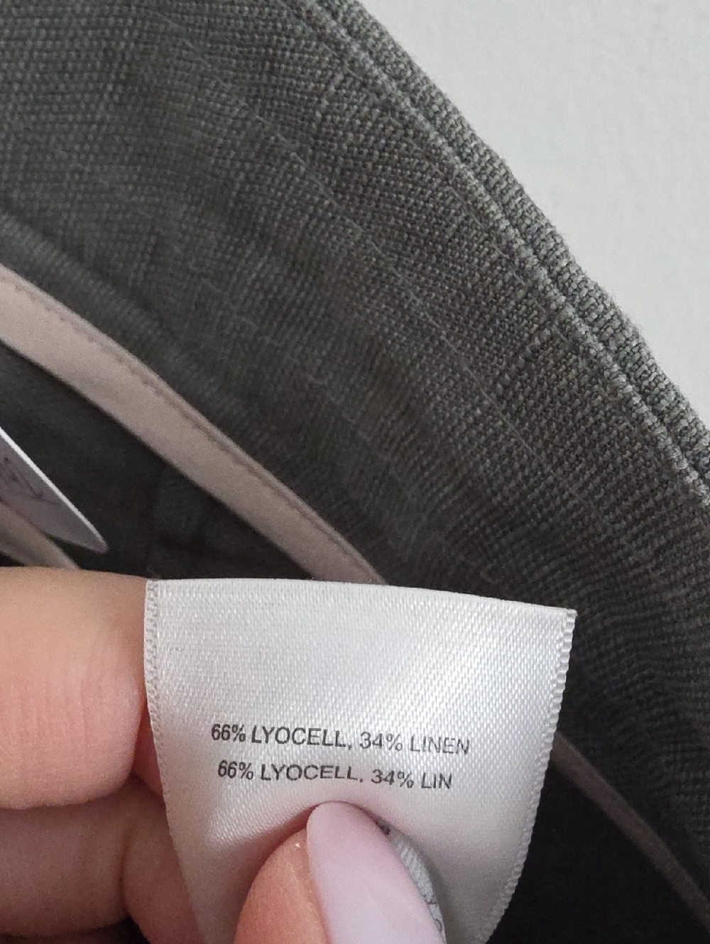 ARITZIA | Wilfred Linen Allant crop pants with a ribbon green Sz 4 - Picture 7 of 8